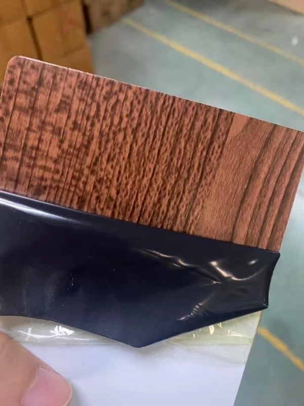 Panel Komposit Plastik Aluminium Kayu 6mm Untuk Dekorasi Interior