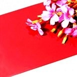 Panel Komposit Aluminium Acp PE Merah Warna Hidup Dan Tingkat Gloss Lebih Tinggi 2mm