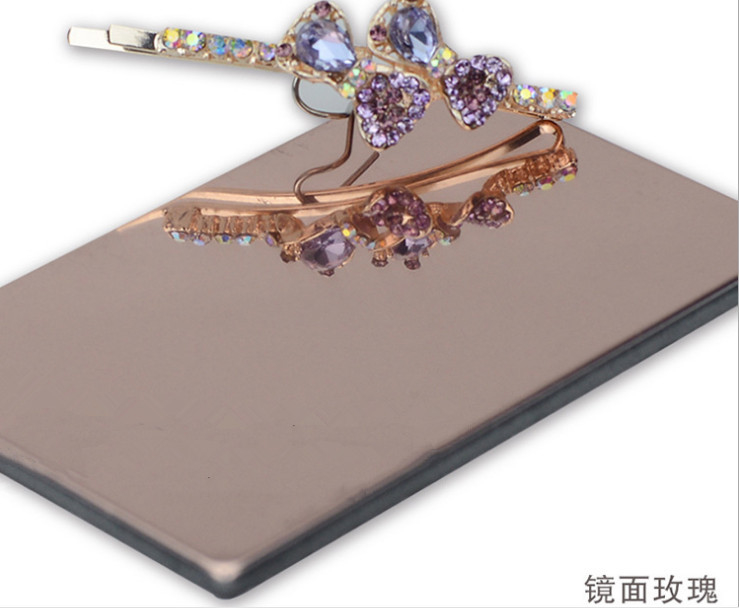 Antistatic Mirror PVDF Aluminium Composite Panel 4mm 1250mm Untuk Dekorasi Orexterior