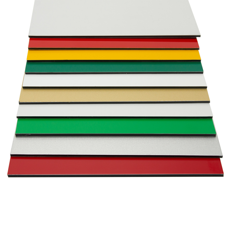 Panel Komposit Aluminium ACP Alucbond Untuk Billboard Cladding Curtain Wall Eaves Dekorasi Interior