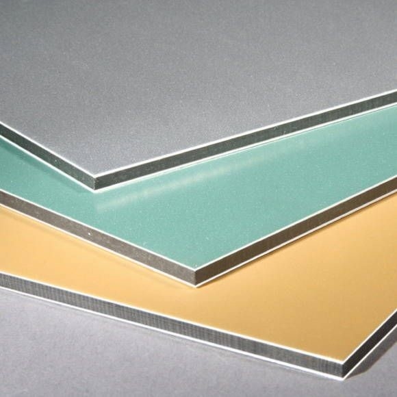 Dekorasi Eksterior Lembar Komposit PVDF ACP Antistatik AA3003 Untuk Dinding 1220 * 2440mm