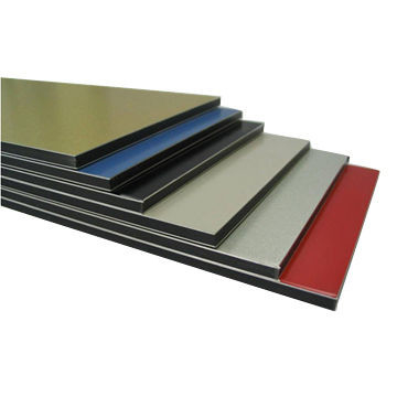 4mm ACP Aluminium Composite Panel Dengan Lapisan PVDF 2440mm Untuk Cladding Dinding Eksterior