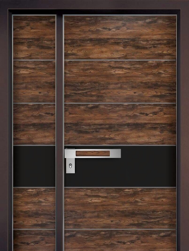Panel Plastik Komposit Aluminium Cherry Oak Kayu Walnut 6mm Untuk Dinding Interior