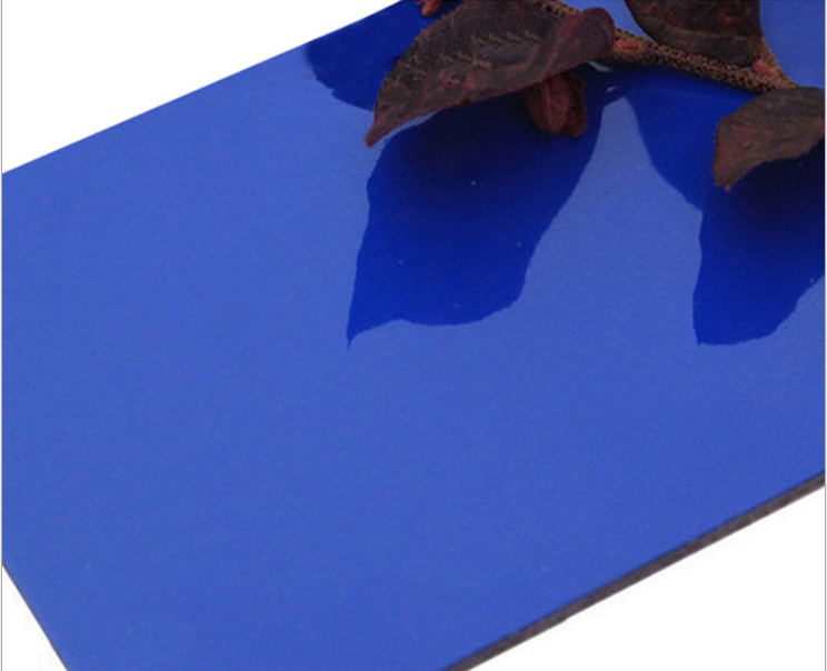Mirror Aluminium Composite Panel PE PVDF Coating 0.3mm Aluminium Perak Tembaga Emas