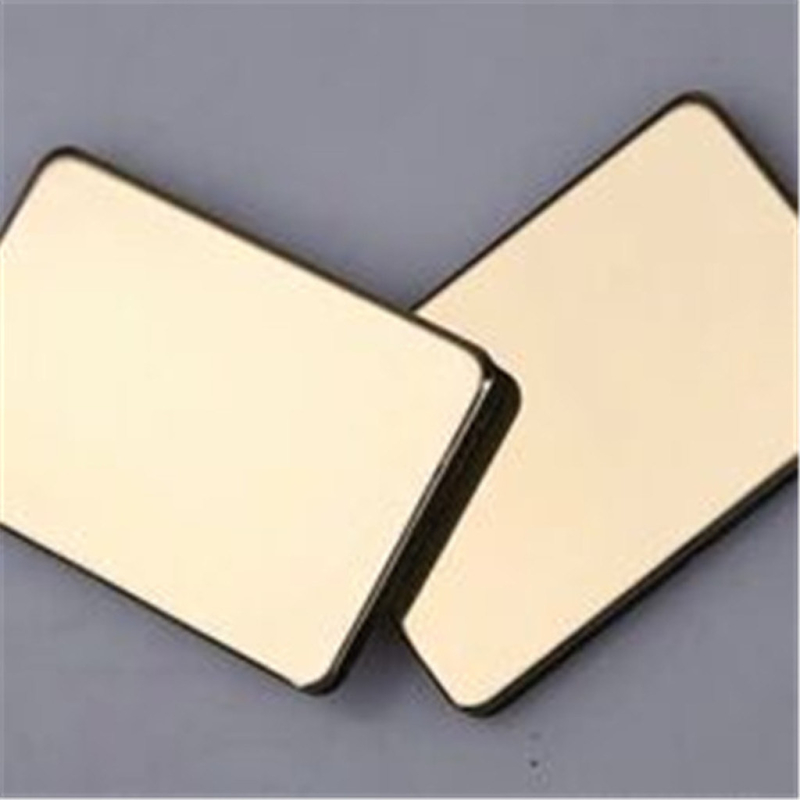 Mirror Aluminium Composite Panel PE PVDF Coating 0.3mm Aluminium Perak Tembaga Emas