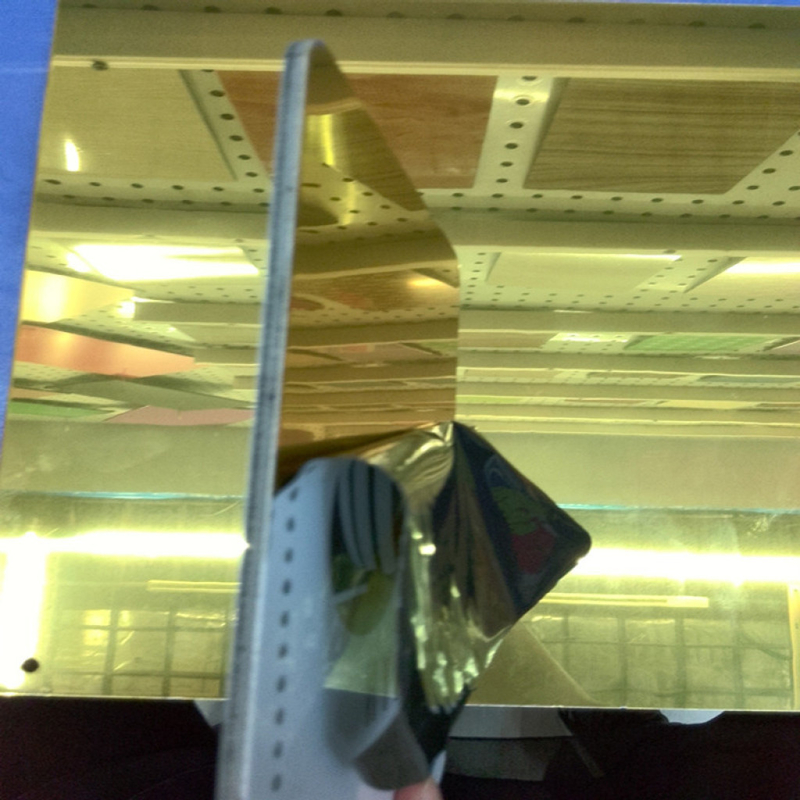 Mirror Aluminium Composite Panel PE PVDF Coating 0.3mm Aluminium Perak Tembaga Emas