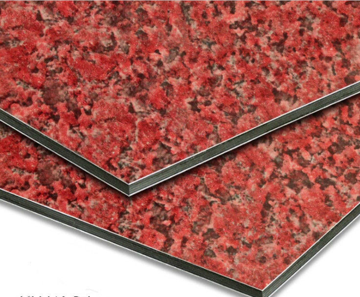 Produsen Langsung 5Mm Butir Marmer ACP/ ACM Kekuatan Tinggi, Tidak Mudah Terbakar, untuk Dekorasi Interior Kabin Lift