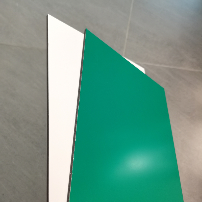 4mm PE PVDF Dilapisi Aluminium Composite Panel ACP Acm Untuk Cladding Dinding Eksternal