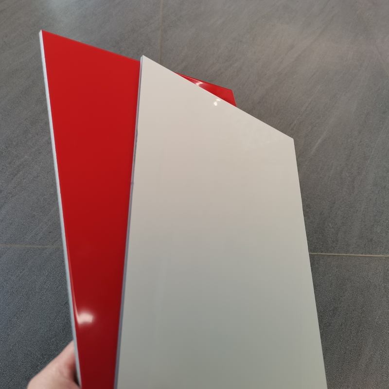 0.3mm*0.3mm ACP Aluminium Composite Panel 1240mm Untuk Konstruksi& Dekorasi