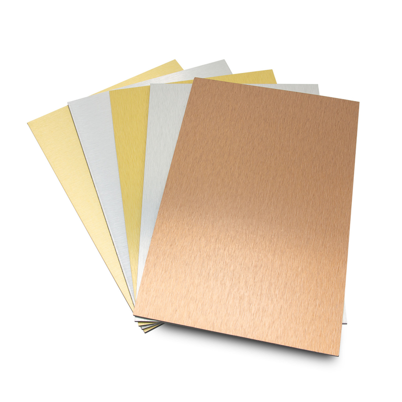 Aludong Pe Lapisan Aluminium Komposit Panel 1.5mm Korosi tahan untuk Interior