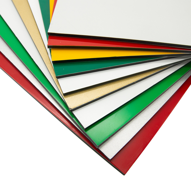Aludong Pe Lapisan Aluminium Komposit Panel 1.5mm Korosi tahan untuk Interior