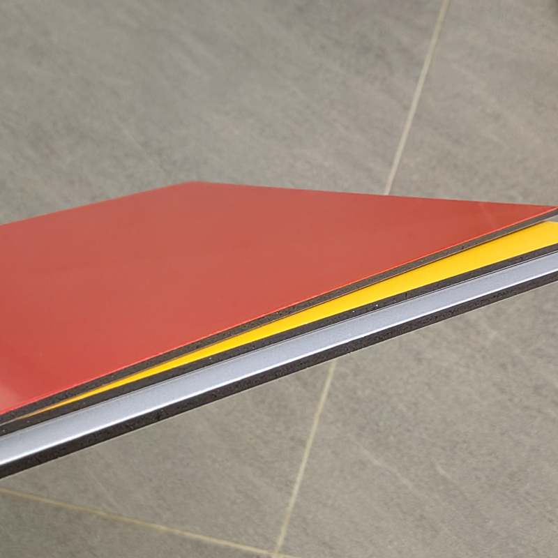 Acm/Acp PE PVDF Aluminium Plastic Composite Panel Dengan Core Polyester Untuk Bangunan