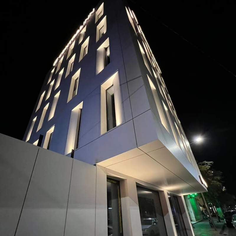 Pemasok OEM Aluminium Komposit Panel Material Untuk Curtain Wall Eaves Indoor Shelter Billboard