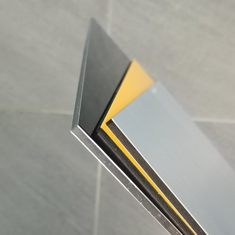 4*0.3mm PVDF ACP/Acm Aluminium Composite Panel Panel dinding luar untuk konstruksi M