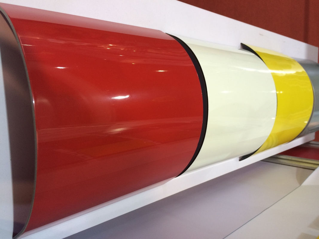 Panel Aluminium Polyvinylidene Fluoride 3050mm Panjang Disikat untuk permukaan yang halus dan tahan lama