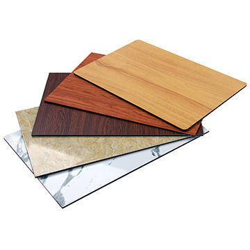 1250mm * 3050mm PE Aluminium Komposit Panel Untuk Curtain Wall Ecovillages Indoor Shelter