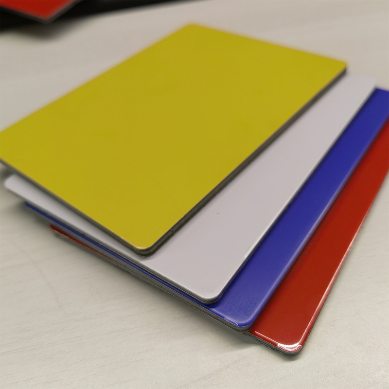 Panel Komposit Aluminium Berwarna-warni Acm Aluminium 0.21mm*0.21mm Ketebalan