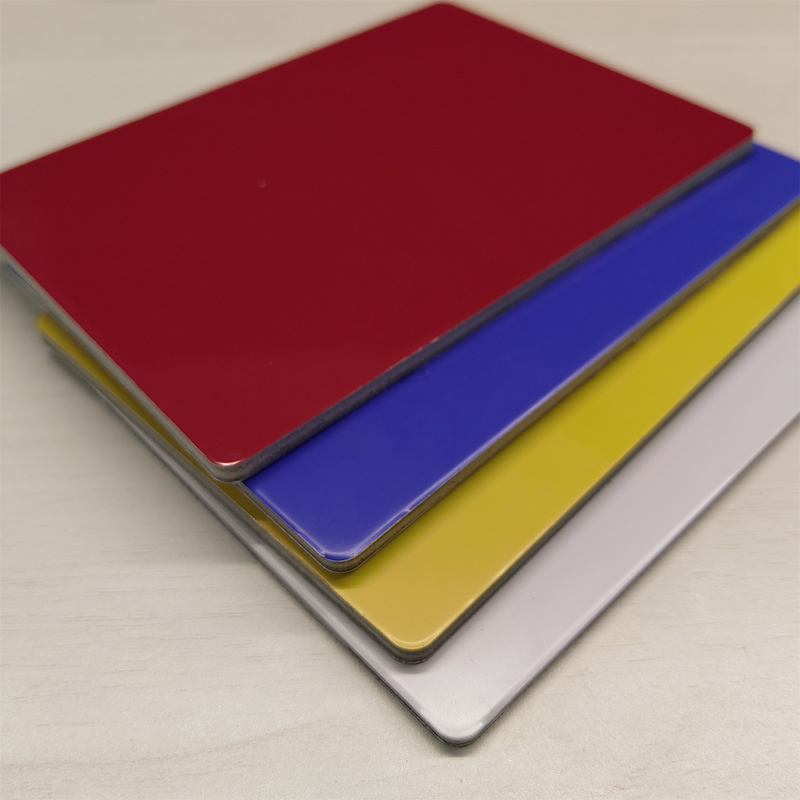 1220*2440*4*0.21mm PVDF Aluminium Composite Panel ACP / Acm Untuk panel dinding dan dekorasi eksterior