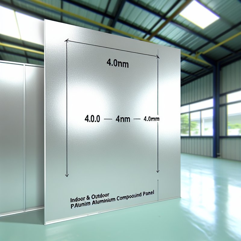 Panel Komposit Aluminium PE 4.0mm Ukuran Lubang untuk Penggunaan Indoor Outdoor
