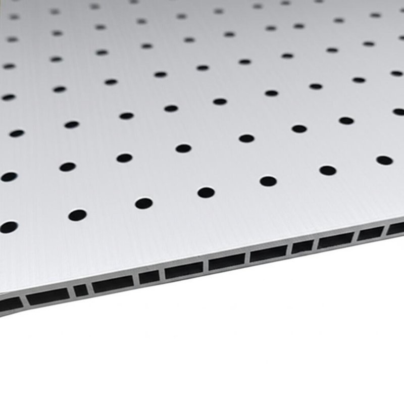Panel Lebar 1240mm PE Aluminium Composite Panel dengan Ukuran Lubang 4.0mm dan Inti yang Tidak Terputus