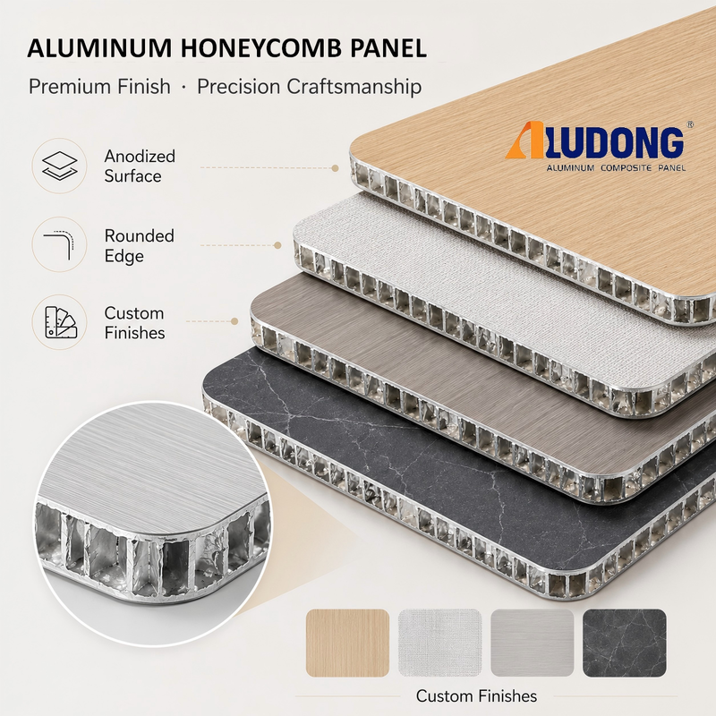Panel Sarang Lebah Aluminium Untuk langit-langit, atap, penutup dinding interior dan eksterior