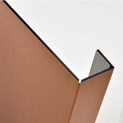Di dalam stok 1220*2440mm Aluminium Panel sikat PVDF dilapisi, tahan cuaca untuk dinding tirai ISO 9001Factory