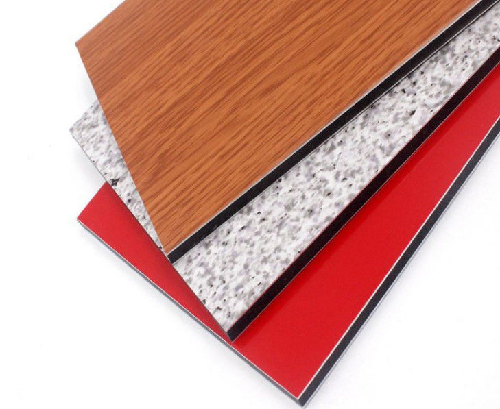 OEM Pabrik Kayu Gandum ACP 4mm, Lapisan PVDF, Anti-Goresan Permukaan untuk Eksterior Interior Wall Cladding Penjual Terbaik