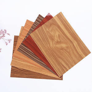 Tersedia Pola Kayu Panel Komposit Aluminium 1220*2440Mm, Bukti Cetakan Kekuatan Tinggi untuk Dekorasi Interior Bersertifikat CE