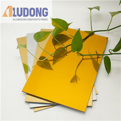 Pengiklanan PE Core 0.3mm ACP Alucobond Drawing Aluminium Composite Panel Untuk Curtain Wall Eaves Indoor Shelter
