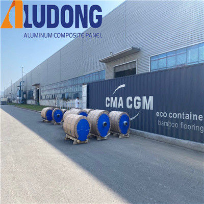 0.18mm Ultra Thin Glossy PE / PVDF Coated Aluminium Coil Untuk Pencetakan Cladding Signage