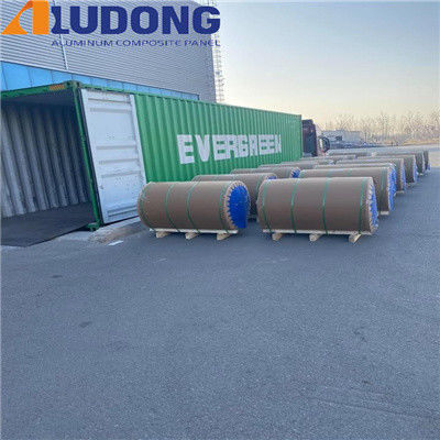0.18mm Ultra Thin Glossy PE / PVDF Coated Aluminium Coil Untuk Pencetakan Cladding Signage