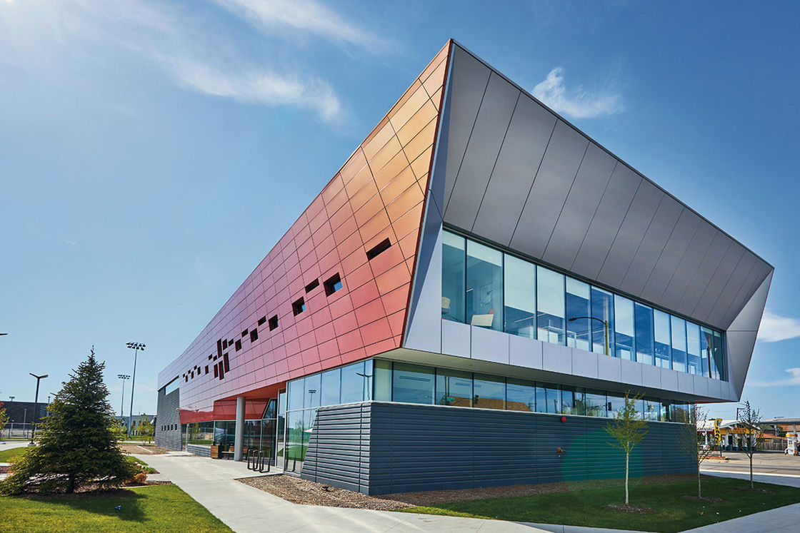 Ukuran Custom ACP Alucobond Drawing Aluminium Composite Panel Untuk Curtain Wall Eaves Indoor Shelter