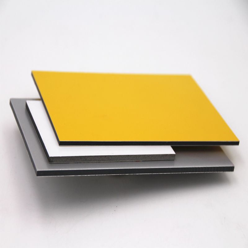 2440mm * 1220mm High Gloss ACP Panel 1220mm Untuk Dekorasi Bangunan