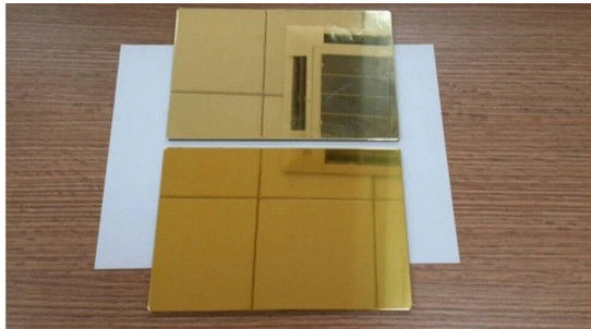 Mirror Polished Aluminium Panel 0.04-0.5mm Polyethylene Core 30%-70% Gloss 1220-2000mm ISO Certified
