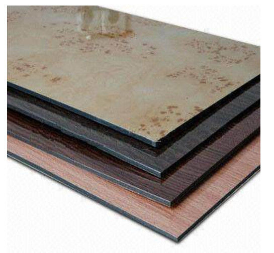 Kemasan Aman 3mm Marble Grain ACM/ ACP PE Lapisan PVDF, Mudah Dibersihkan & Tahan Goresan untuk Dapur Backsplash