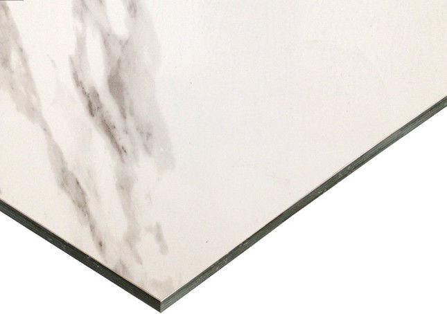 Kemasan Aman 3mm Marble Grain ACM/ ACP PE Lapisan PVDF, Mudah Dibersihkan & Tahan Goresan untuk Dapur Backsplash