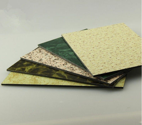 Kemasan Aman 3mm Marble Grain ACM/ ACP PE Lapisan PVDF, Mudah Dibersihkan & Tahan Goresan untuk Dapur Backsplash