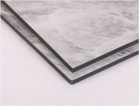 Kemasan Aman 3mm Marble Grain ACM/ ACP PE Lapisan PVDF, Mudah Dibersihkan & Tahan Goresan untuk Dapur Backsplash