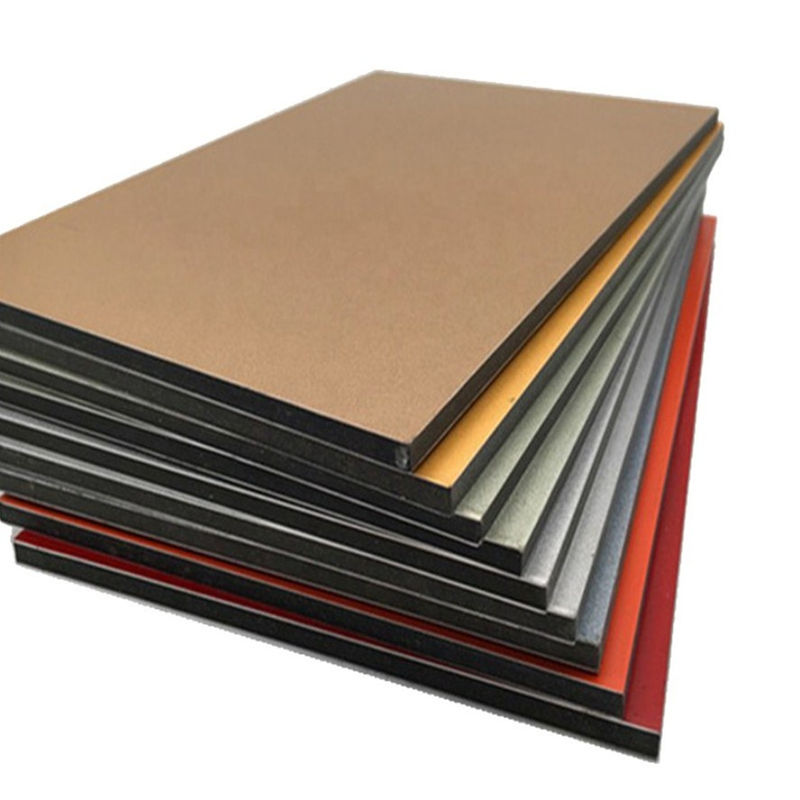 Best seller Panel ACP PE PVDF Lapisan Panel Komposit Aluminium 4x8 Ft Bahan Bangunan Untuk Dekorasi Dinding Interior Dan Eksterior