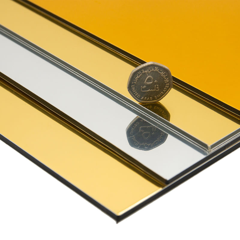 Pengiklanan PE Core 0.3mm ACP Alucobond Drawing Aluminium Composite Panel Untuk Curtain Wall Eaves Indoor Shelter