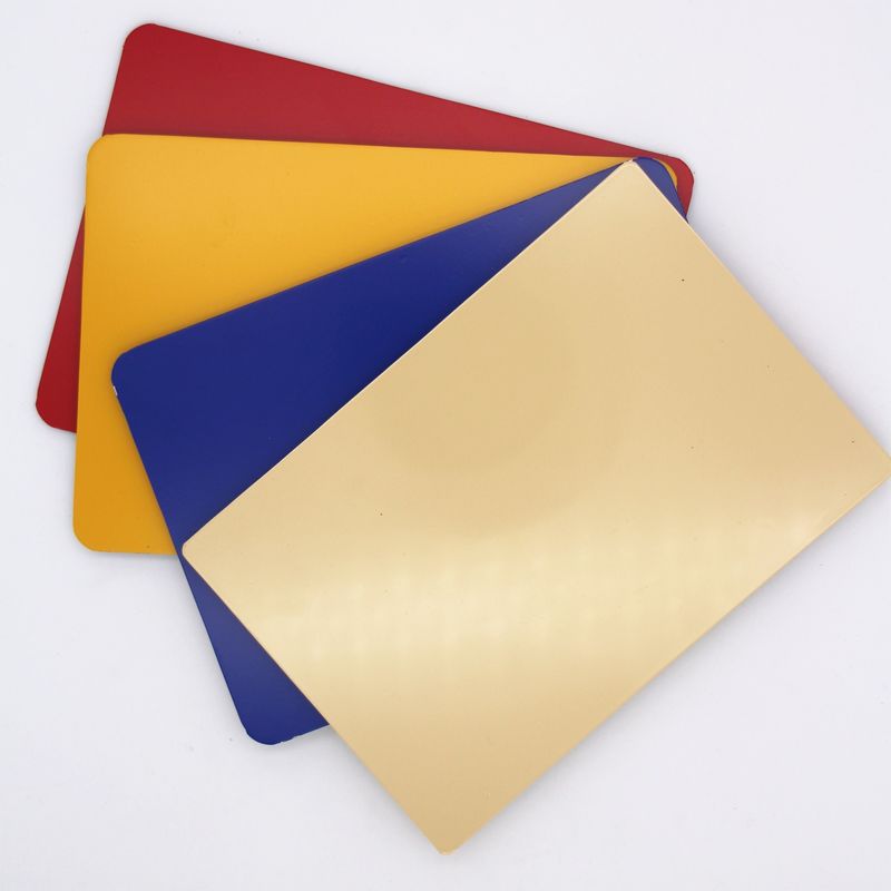 Glossy Red White Yellow Colors Fireproof Aluminium Composite Panel Cocok Untuk Pencarian Jalan
