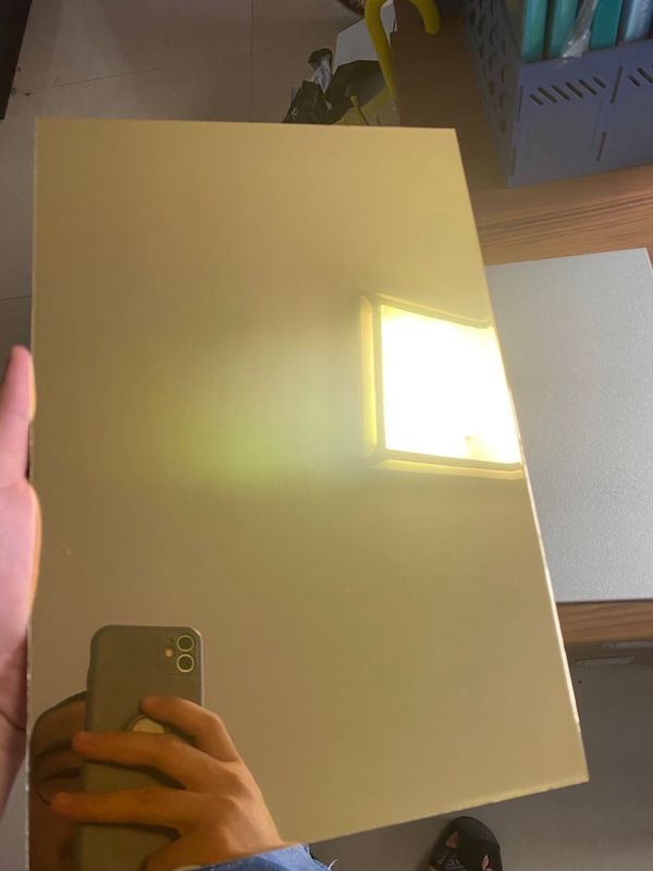 Cermin Emas Cermin Perak Panel Komposit Aluminium Berwarna 3mm 4mm ACP
