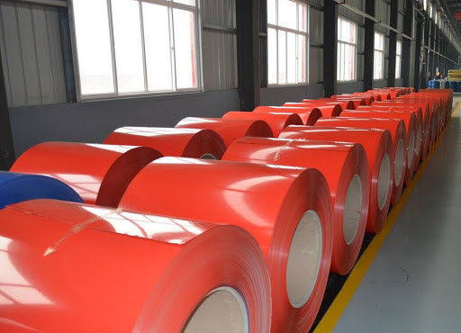 Kumparan Aluminium Dilapisi Warna Prepainted ID 405 505 Dari Poliester PVDF Nano Coatings