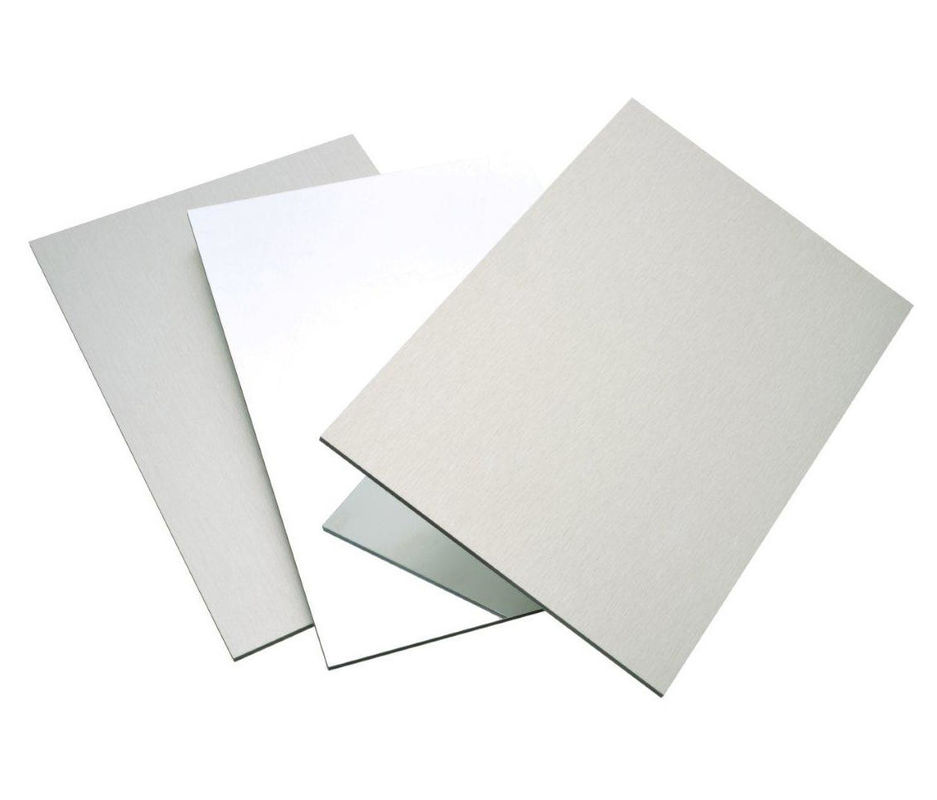 Lembar Paduan Aluminium Komposit Aluminium Cetak UV dengan Warna Mengkilap Padat Dua Sisi