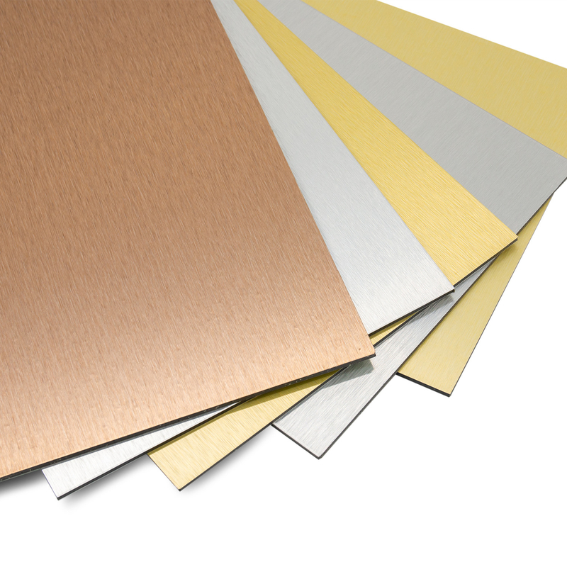 Manufaktur Alucobond Drawing Aluminium Composite Panel Untuk Cladding, Curtain Wall Eaves Dekorasi Interior