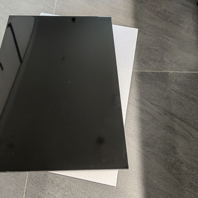 Panel Komposit Aluminium Warna Hitam PE 1250mm Untuk Dekorasi Interior