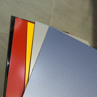 Lembar ACP Panel Komposit Aluminium Warna Solid Untuk Dekorasi 0,3 Mm * 0,3 Mm