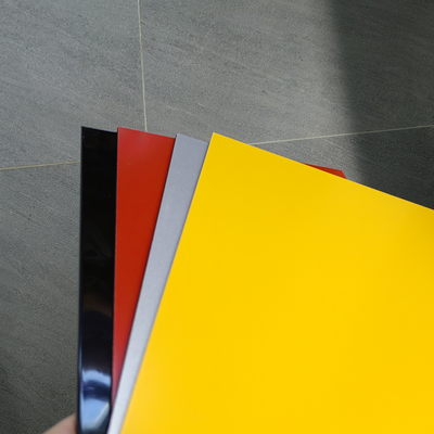 Gloss PE Aluminium Composite Panel 1220 * 2440 * 3mm Untuk Dekorasi Interior