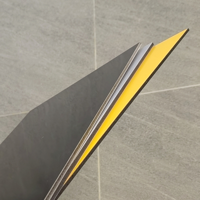 1220mm PVDF Aluminium Composite Acm Panel Untuk Membangun Dinding Eksternal Cladding