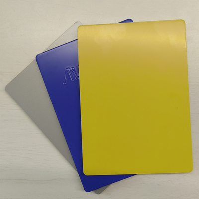3 * 0.21mm ACP / ACM Aluminium Composite Wall Panel Untuk Bahan Bangunan